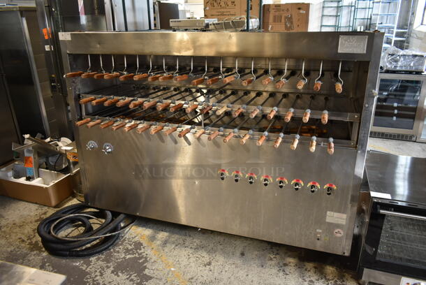 Tomasi CH-53-TE-EXP Stainless Steel Commercial Floor Style Natural Gas Powered 53 Spit Rotisserie Oven. - Image 1 of 11