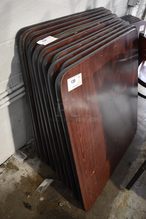 6 Wood Pattern Tabletops. 36x36x1.5. 6 Times Your Bid! - Image 4 of 4