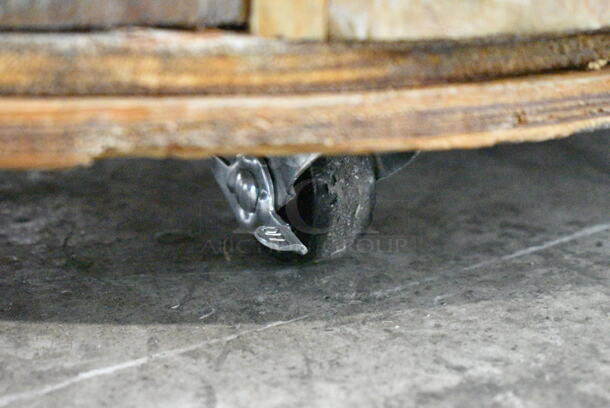 Sign on Barrel w/ Commercial Casters. - Image 5 of 6