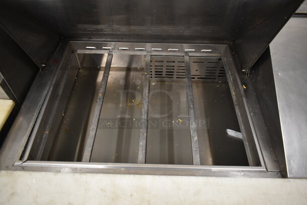 Turbo Air MST-60-24 Stainless Steel Commercial Sandwich Salad Prep Table Bain Marie Mega Top on Commercial Casters. 115 Volts, 1 Phase. Tested and Working! - Image 3 of 8