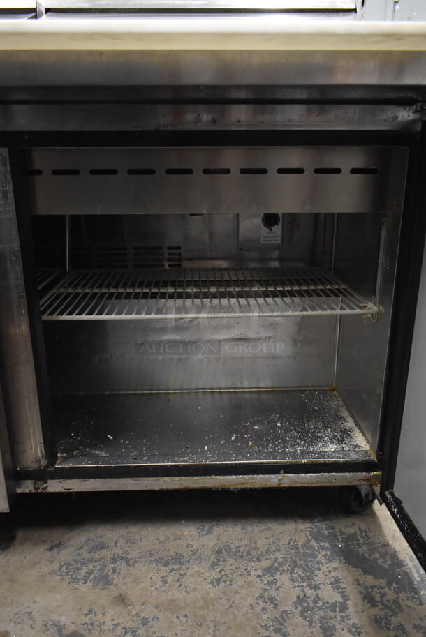 Turbo Air MST-60-24 Stainless Steel Commercial Sandwich Salad Prep Table Bain Marie Mega Top on Commercial Casters. 115 Volts, 1 Phase. Tested and Working! - Image 8 of 8