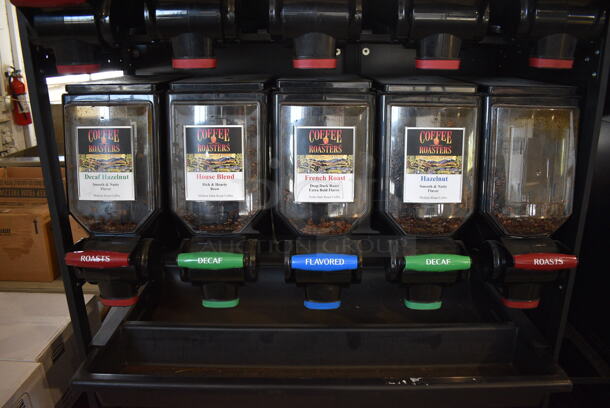 Black Floor Style 10 Bin Coffee Bean Dispenser. 48x24x80 - Image 3 of 5