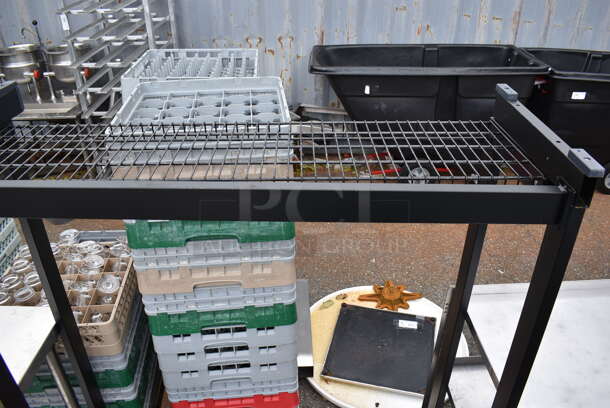 2 Black Metal Racks. 48x18.5x60. 2 Times Your Bid! - Image 3 of 5