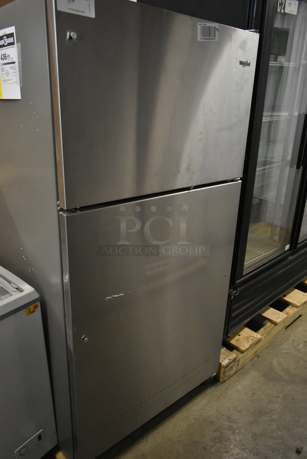 BRAND NEW SCRATCH AND DENT! Whirlpool WRT311FZDM02 Stainless Steel Cooler Freezer Combo. 115 Volts, 1 Phase. Tested and Working! 