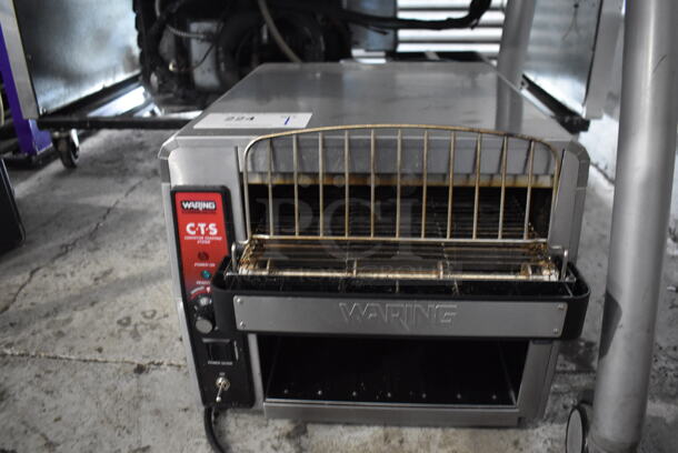 Waring CTS1000 Stainless Steel Commercial Countertop Electric Conveyor Toaster Oven. 120 Volts, 1 Phase. Tested and Working!