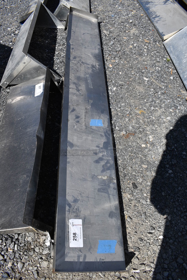 Metal Shelf w/ Wall Mount Brackets. 80x11x9 - Image 2 of 3