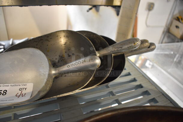 4 Various Metal Ice Scoopers. Includes 11x4x3. 4 Times Your Bid! - Image 2 of 2