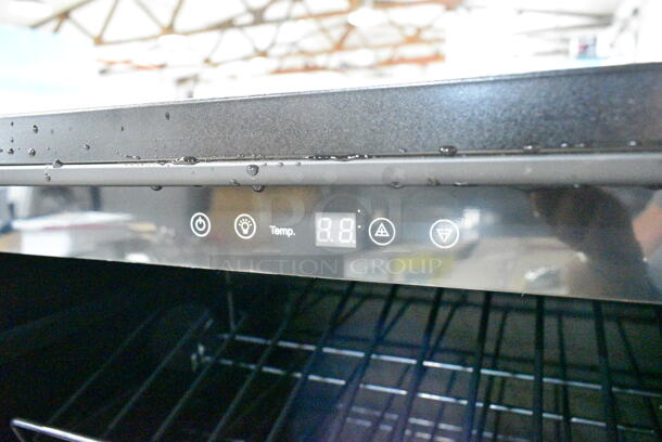 BRAND NEW SCRATCH AND DENT! Whynter BWR-1002SD 100 Bottle Built-in Stainless Steel Compressor Wine Refrigerator Merchandiser with Display Rack and LED display. 115 Volts, 1 Phase. Tested and Working! - Image 8 of 9