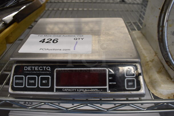 Detecto Metal Countertop Food Portioning Scale. 7.5x6.5x2.5