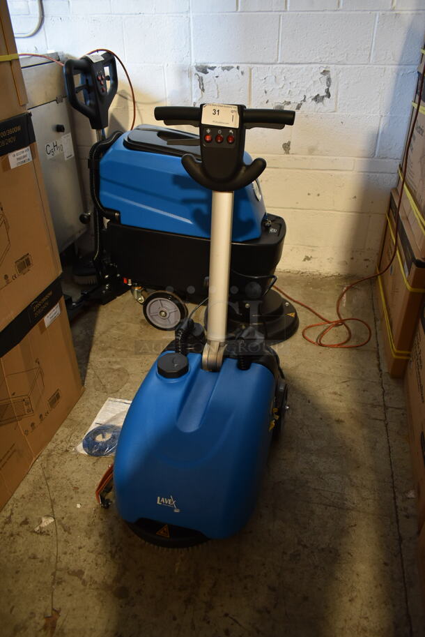 BRAND NEW SCRATCH AND DENT! 2023 Lavex 274AFS3ELC Metal Commercial Push Behind Floor Scrubber. 120 Volts, 1 Phase. Tested and Working! - Image 6 of 7