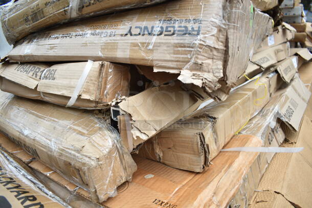 2 BRAND NEW SCRATCH AND DENT! Items; Regency 109APR1826L 20 Pan Side Load Bun / Sheet Pan Rack - Unassembled and Steelton 109RACKECON 20 Pan End Load Bun / Sheet Pan Rack - Unassembled. 2 Times Your Bid! May Be Missing Pieces.  - Image 2 of 4
