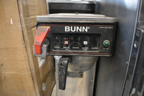 Bunn CW Series Stainless Steel Commercial Countertop Coffee Machine w/ Hot Water Dispenser and Metal Brew Basket. 8x20x24 - Image 4 of 4