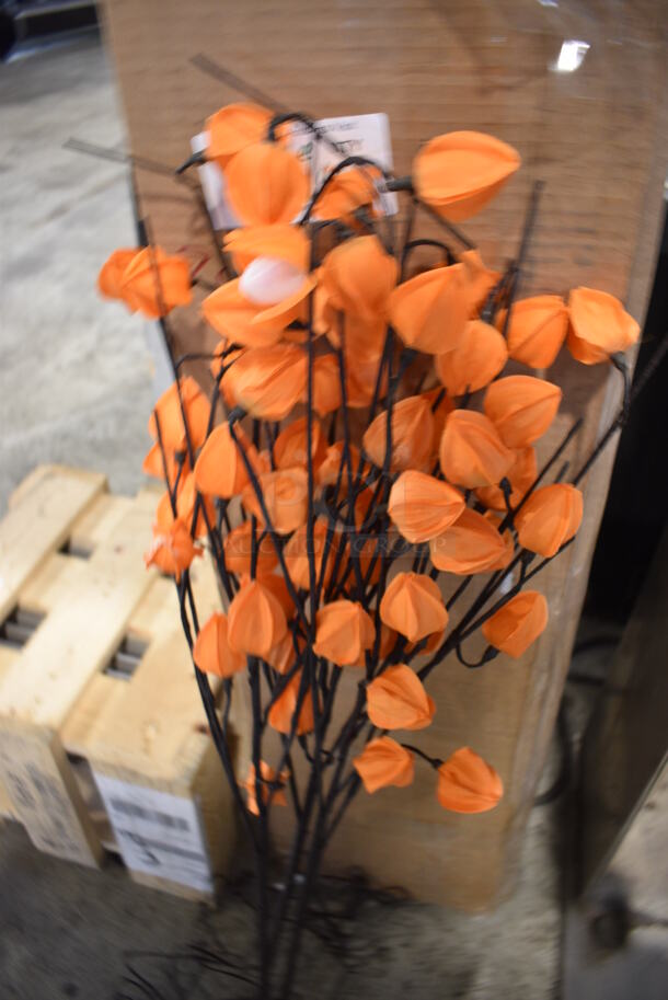 ALL ONE MONEY! Lot of 6 Boxes of Orange Light Up Decor! - Image 2 of 4