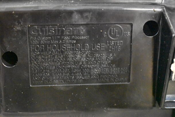 Cuisinart Poly Countertop Food Processor w/ Grating Blade and S Blade. Tested and Working! - Image 6 of 6