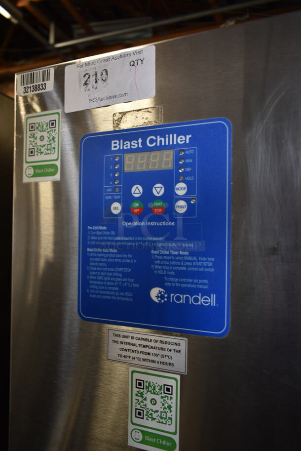 2015 Randell BC-18 Stainless Steel Commercial Blast Chiller. 115/230 Volts, 1 Phase.  - Image 4 of 7