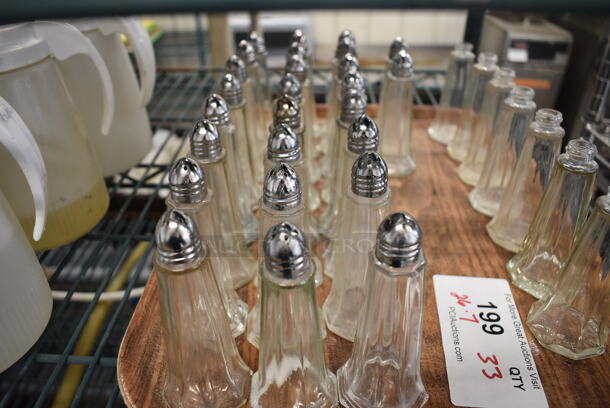 33 Salt / Pepper Shakers w/ 26 Lids. 2x2x4.5. 33 Times Your Bid! - Image 2 of 3