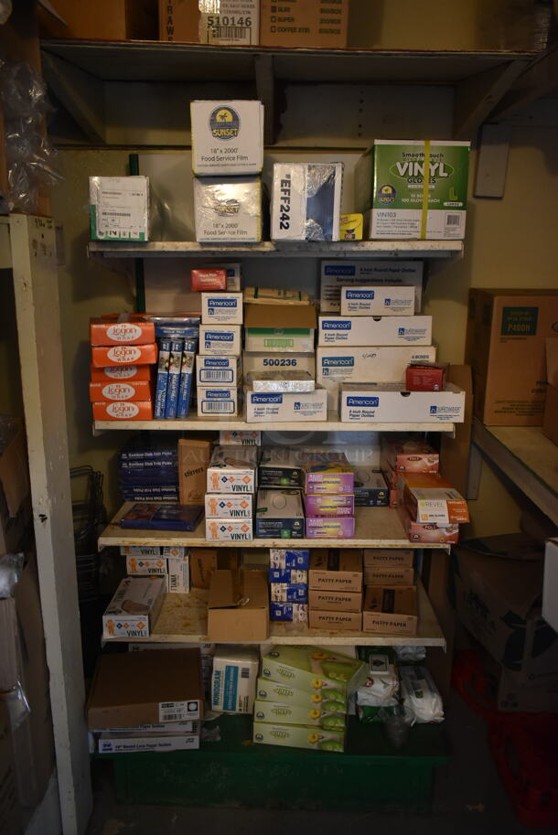 ALL ONE MONEY! ROOM LOT of Various Items Including Paper Products. BUYER MUST REMOVE. (vestibule) - Image 7 of 11