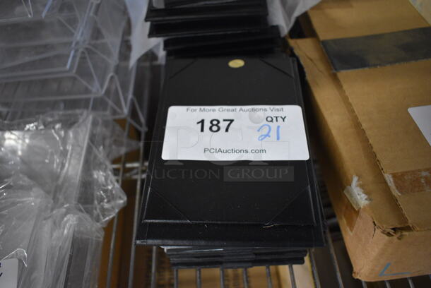 21 Black Menu Holders. 4.5x7. 21 Times Your Bid! - Image 2 of 3