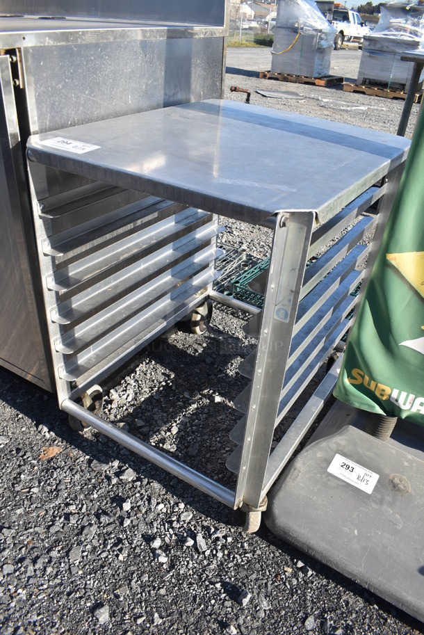 Metal Pan Transport Rack on Commercial Casters. 21.5x27x29 - Image 2 of 4