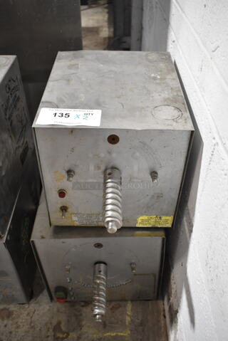 2 Olde Tyme PN1/PN2 Stainless Steel Commercial Countertop Nut Grinder Base. 115 Volts, 1 Phase. 2 Times Your Bid! One is Tested and Working! One Cannot Test Due To Plug Style