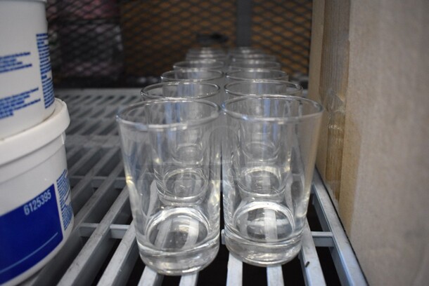 15 Beverage Glasses. 2.25x2.25x4. 15 Times Your Bid!