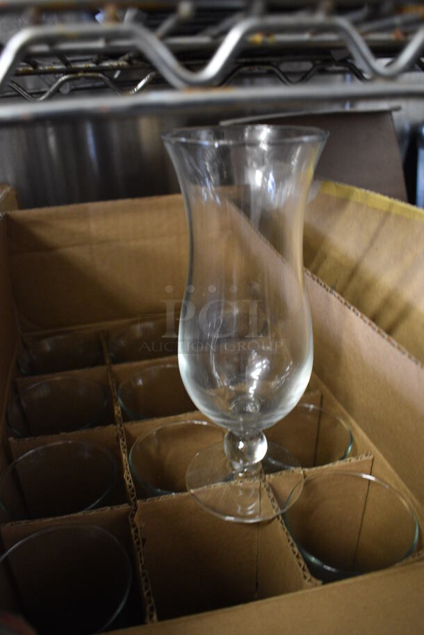 12 BRAND NEW IN BOX! Libbey Footed Squall Glasses. 3.25x3.25x8. 12 Times Your Bid! - Image 2 of 4