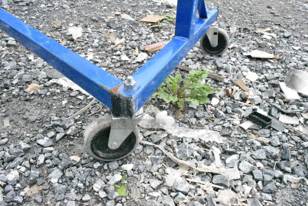 Metal Coat Rack on Commercial Casters.  - Image 3 of 5