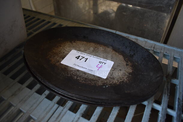 4 Metal Oval Plates. 12x8x1. 4 Times Your Bid! - Image 2 of 2