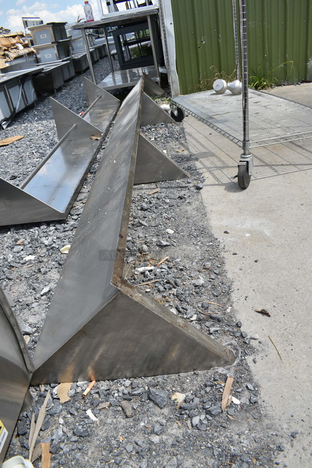 2 Stainless Steel Wall Mount Shelf. 144x16x15, 110x15x15. 2 Times Your Bid! - Image 2 of 4