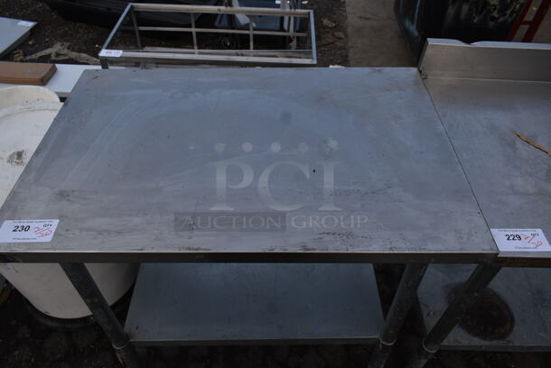 Stainless Steel Commercial Table w/ Metal Under Shelf. - Image 2 of 4