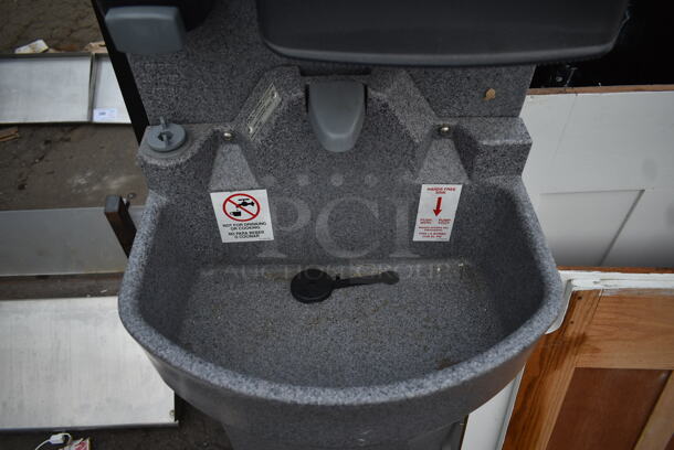 Poly John Gray Poly Sink w/ Soap Dispenser. - Image 3 of 6