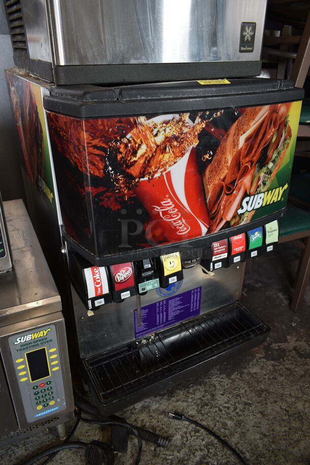 Manitowoc QY0424A  Stainless Steel Commercial Ice Head on SerVend MD-175 Stainless Steel Commercial 8 Flavor Carbonated Beverage Machine. 115 Volts, 1 Phase. - Image 7 of 8