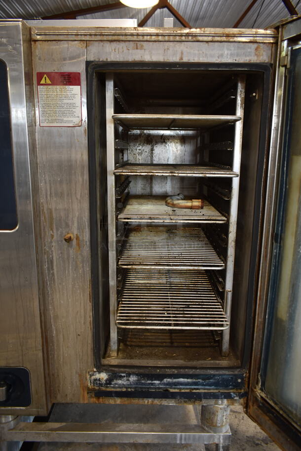 2016 Alto Shaam CTP10-10E Stainless Steel Commercial Electric Powered Combitherm Convection Oven on Metal Equipment Stand. 208-240 Volts, 3 Phase. - Image 5 of 6