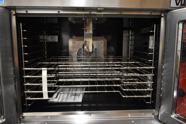 2 BRAND NEW SCRATCH AND DENT! Vulcan VC4GD-11D150K ENERGY STAR Stainless Steel Commercial Gas Powered Full Size Convection Oven w/ View Through Doors, Metal Oven Racks and Thermostatic Controls. 2 Times Your Bid! Tested and Working! - Image 4 of 12