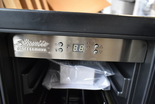 BRAND NEW SCRATCH AND DENT! Danby DBC047D2BSSPR Silhouette 24” 4.7 cubic foot French Door Beverage Center Merchandiser. 115 Volts, 1 Phase. Tested and Working! - Image 6 of 7