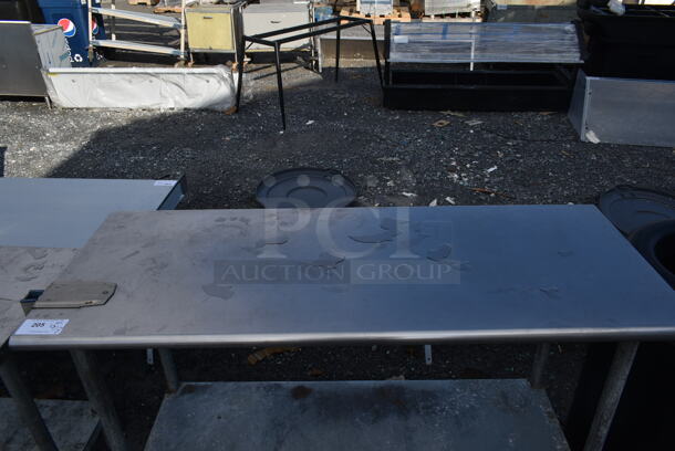 Stainless Steel Commercial Table w/ w/ Commercial Can Opener Mount and Under Shelf. - Image 2 of 4
