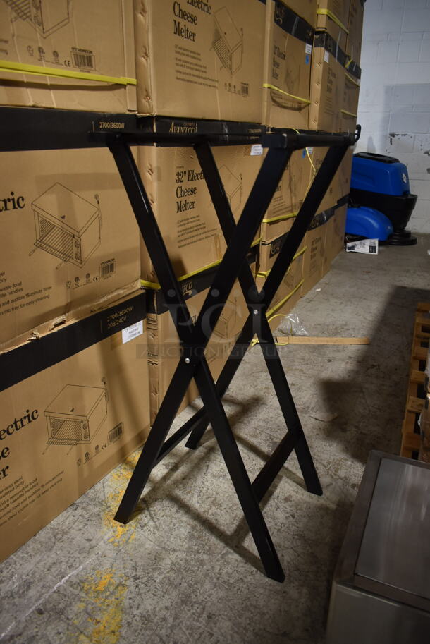4 BRAND NEW SCRATCH AND DENT! Black Serving Tray Stands. 4 Times Your Bid! - Image 4 of 4