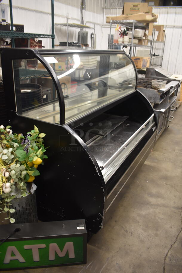 Turbo Air TOM-W-60SB Commercial Stainless Steel Open Air Merchandiser Cooler With Curved Front Glass. 120V, 1 Phase. Tested and Powers On But Does Not Get Cold - Image 2 of 8