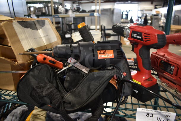 ALL ONE MONEY! Lot of Various Items Including Tool Bag, Skil 4295 Saw, Black & Decker LPS7000 Saw, 3/8" Variable Speed Reversible Drill and Cordless Drill  - Image 9 of 12