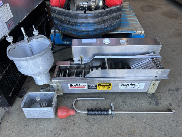 Belshaw MKI-GP Mark I Stainless Steel Commercial Countertop Donut Robot w/ Hopper. Missing Arm. 120 Volts, 1 Phase. 34x15x12 - Image 1 of 11