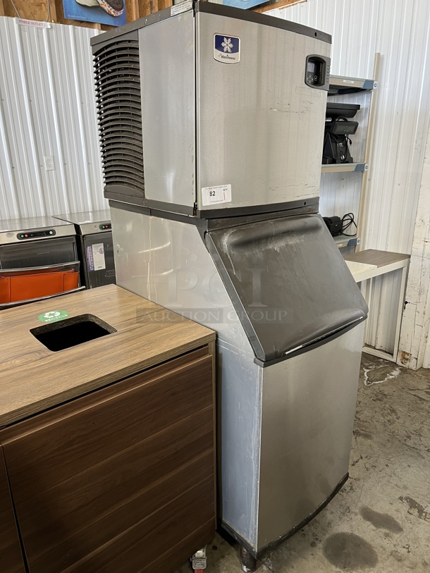 Manitowoc IY0324A-161 Stainless Steel Commercial Ice Machine Head on Commercial Ice Bin. 115 Volts, 1 Phase. 23x35x72 - Image 2 of 8