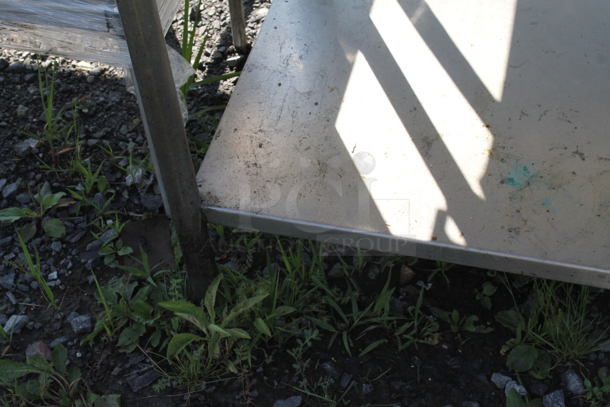Stainless Steel Commercial Table w/ Back Splash and Under Shelf. - Image 2 of 2