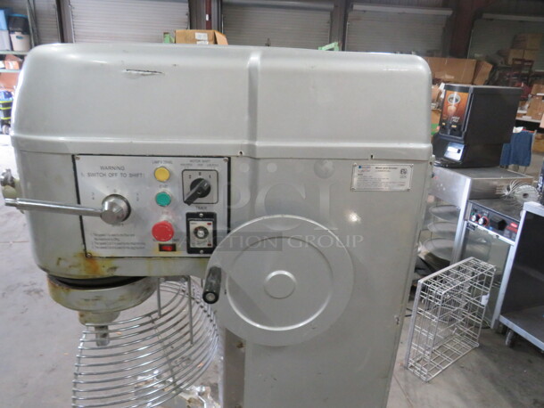 One Eurodib 60 Quart Planetary Mixer, With Bowl, Guard, And Paddle.  Model# M60A. 220 Volt. 3 Phase.  - Image 3 of 5