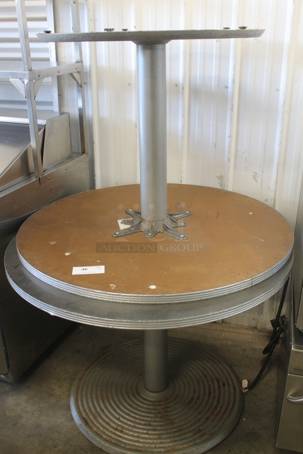 2 Circular Dining Height Tables w/ Circular Bases - Image 1 of 1