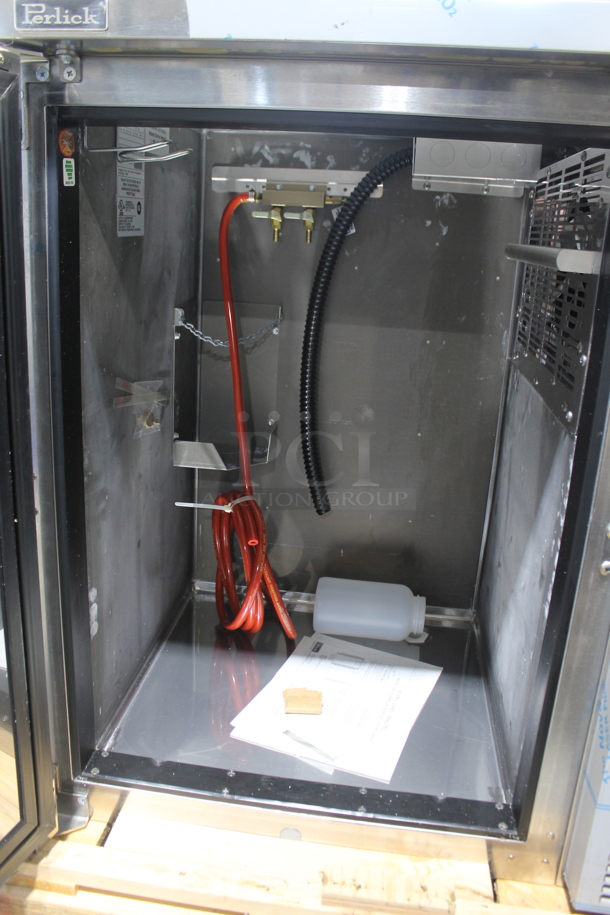 BRAND NEW! Perlick DDS36 Stainless Steel Commercial Single Door Undercounter Direct Draw Kegerator Cooler. 115 Volts, 1 Phase. Tested and Working! - Image 5 of 6