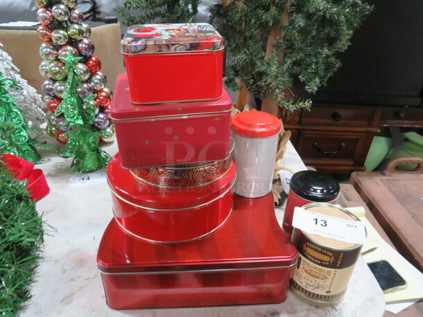 One Lot Of Assorted Tins. - Image 1 of 1