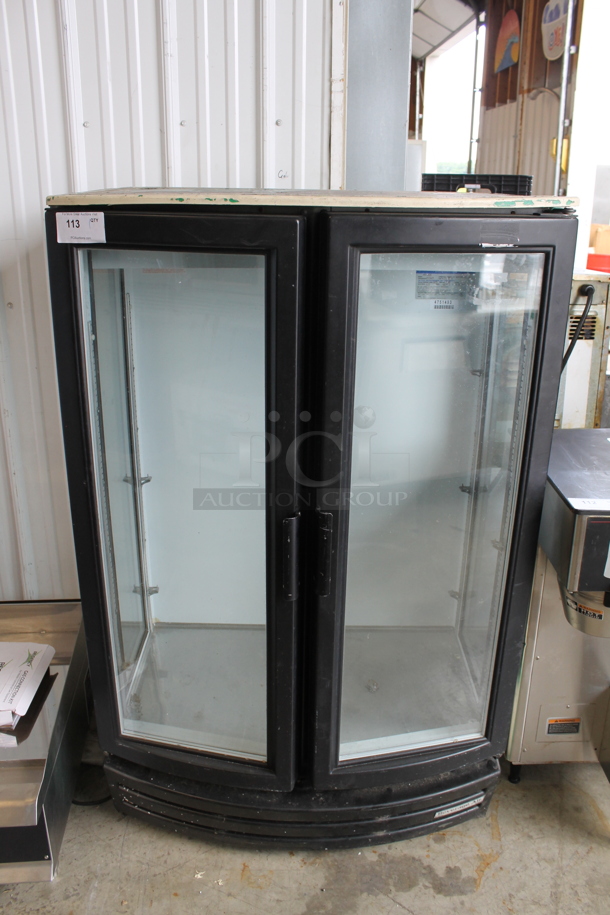 Beverage Air MM14GE Metal Commercial 2 Door Reach In Cooler Merchandiser. 115 Volts, 1 Phase. Tested and Working! - Image 1 of 4