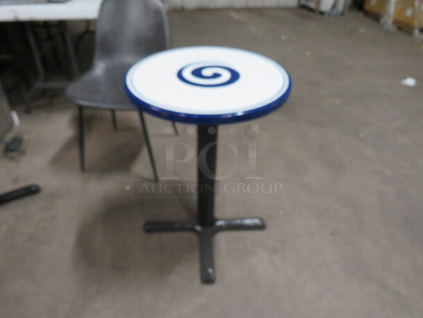 One Table On A Pedestal Base. 20X20X28.5