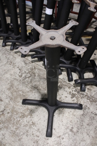 5 Black Metal Table Bases. 21x21x28. 5 Times Your Bid!