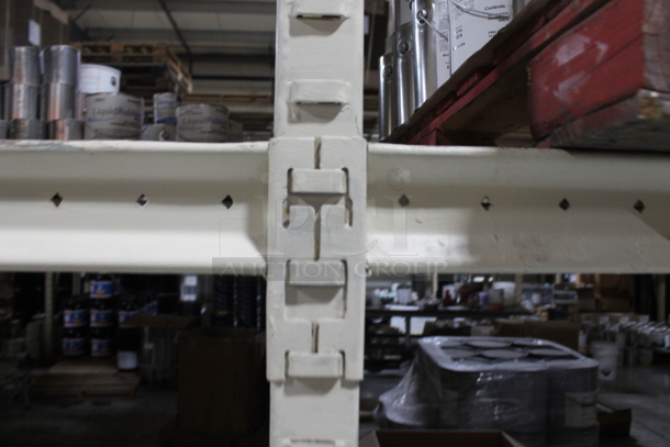 ALL ONE MONEY! Lot of Tan Metal Pallet Racking. Does Not Include Contents. BUYER MUST REMOVE. - Image 2 of 7